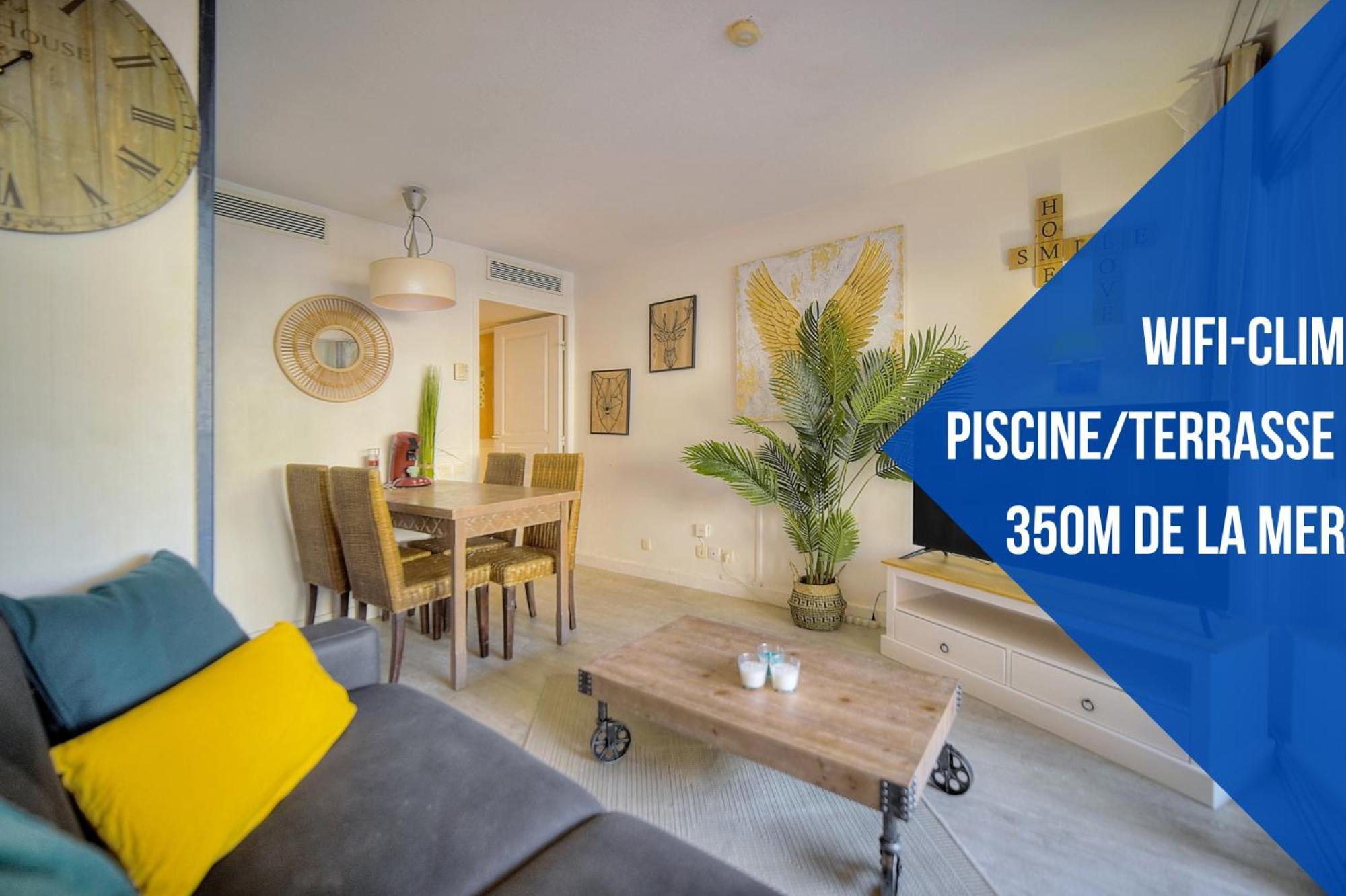 Les Cinq - 2 Min Mer - Piscine - Terrasse - Vca * Cannes